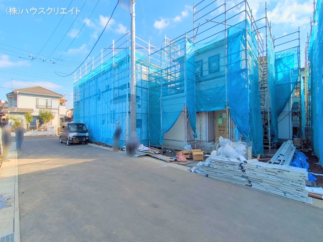 千葉県松戸市栗ケ沢の新築戸建てシート写真 2025年12月16日撮影