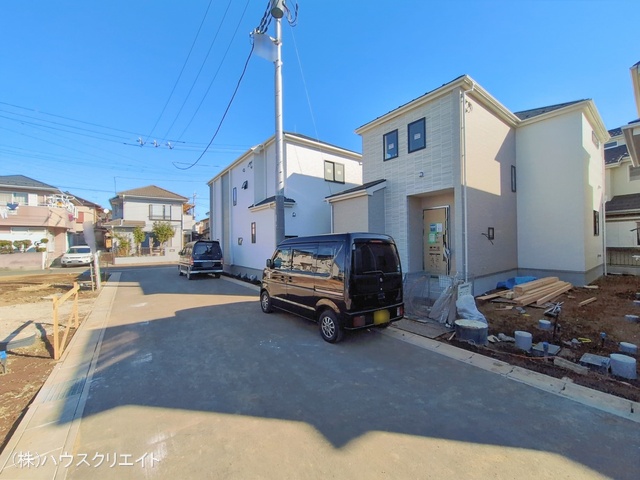 千葉県松戸市栗ケ沢の新築戸建て外構写真 2026年1月13日撮影