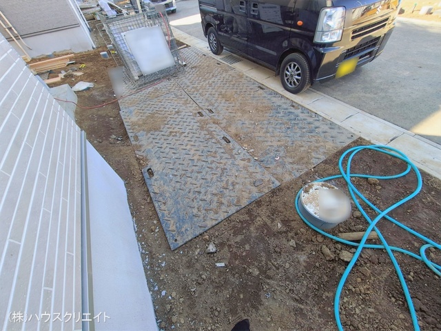 千葉県松戸市栗ケ沢の新築戸建て外構写真 2026年1月13日撮影