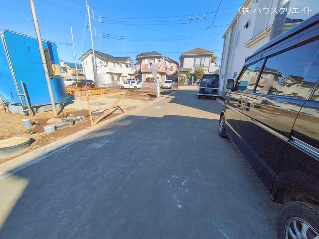 千葉県松戸市栗ケ沢の新築戸建て外構写真 2026年1月13日撮影