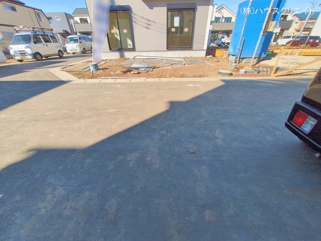千葉県松戸市栗ケ沢の新築戸建て外構写真 2026年1月13日撮影