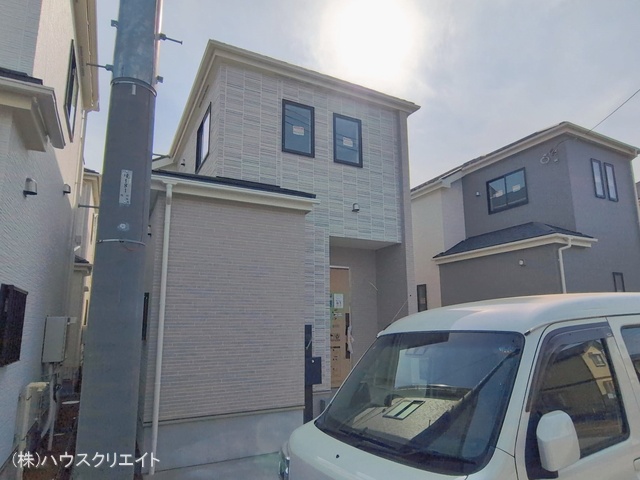 千葉県松戸市栗ケ沢の新築戸建て外構写真 2026年2月4日撮影