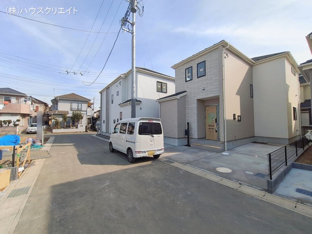 千葉県松戸市栗ケ沢の新築戸建て外構写真 2026年2月4日撮影