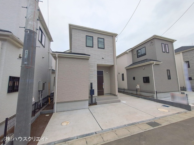 千葉県松戸市栗ケ沢の新築戸建て外構写真 2026年2月25日撮影