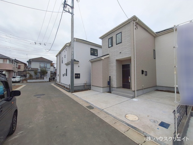 千葉県松戸市栗ケ沢の新築戸建て外構写真 2026年2月25日撮影