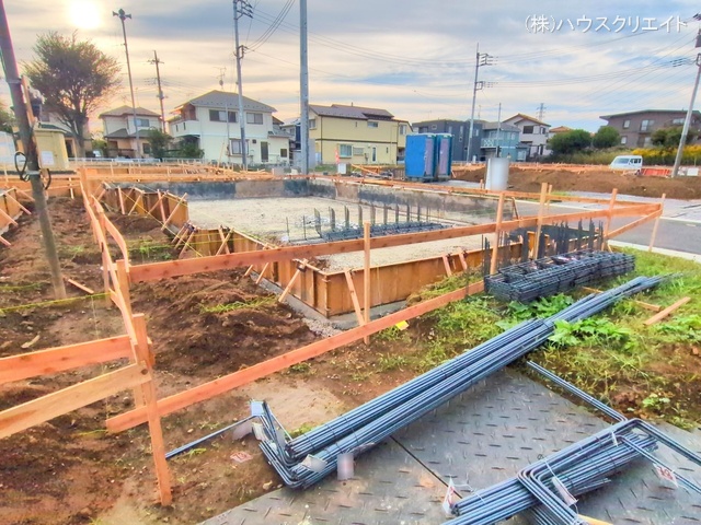 千葉県松戸市栗ケ沢の新築戸建て基礎写真 2025年10月28日撮影