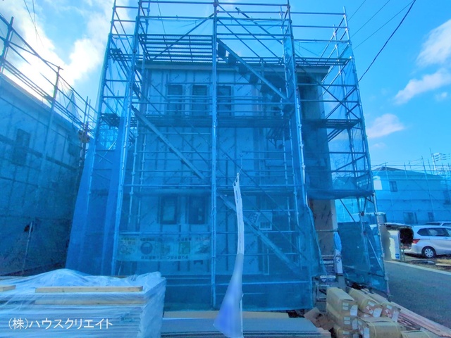 千葉県松戸市栗ケ沢の新築戸建てシート写真 2025年12月16日撮影