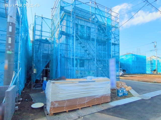 千葉県松戸市栗ケ沢の新築戸建てシート写真 2025年12月16日撮影
