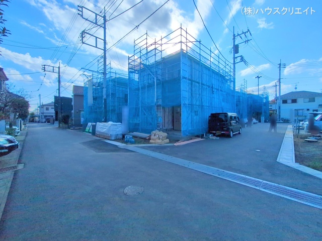 千葉県松戸市栗ケ沢の新築戸建てシート写真 2025年12月16日撮影