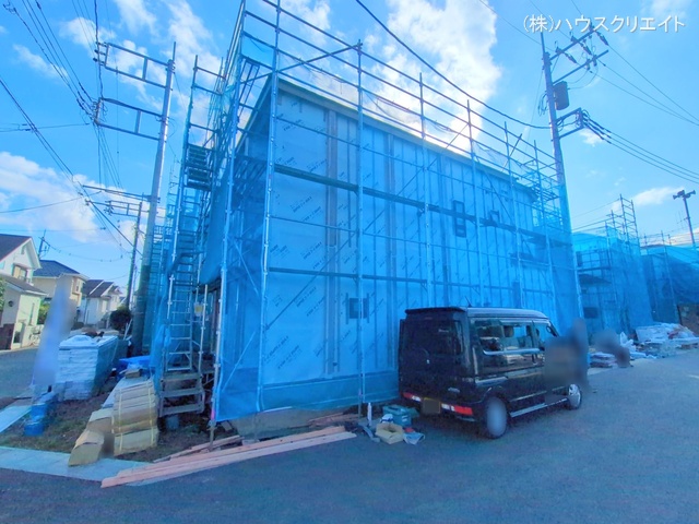 千葉県松戸市栗ケ沢の新築戸建てシート写真 2025年12月16日撮影