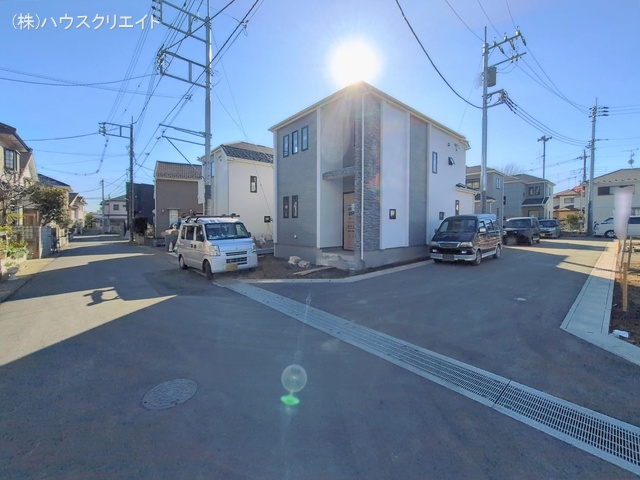 千葉県松戸市栗ケ沢の新築戸建て外構写真 2026年1月13日撮影