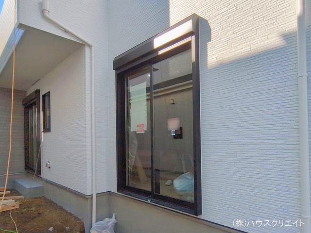 千葉県松戸市栗ケ沢の新築戸建て外構写真 2026年1月13日撮影
