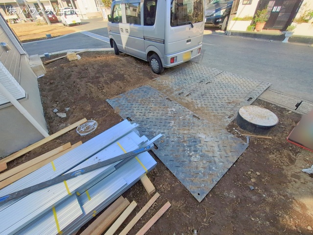 千葉県松戸市栗ケ沢の新築戸建て外構写真 2026年1月13日撮影