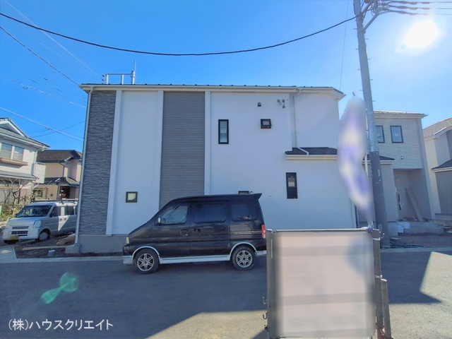 千葉県松戸市栗ケ沢の新築戸建て外構写真 2026年1月13日撮影