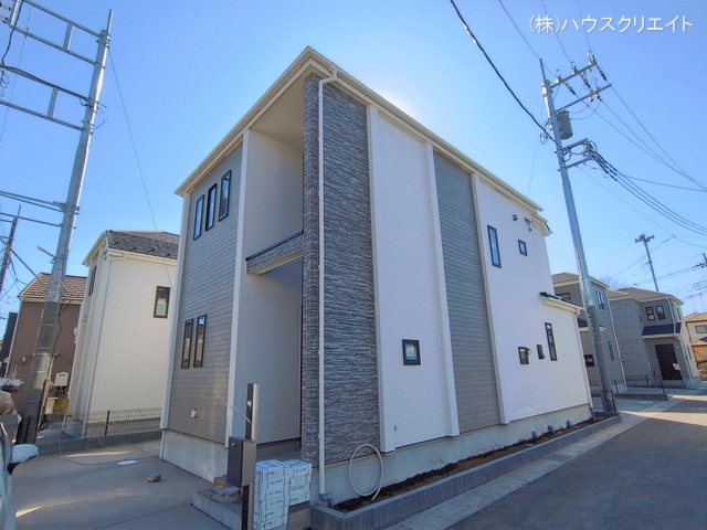 千葉県松戸市栗ケ沢の新築戸建て外構写真 2026年2月2日撮影