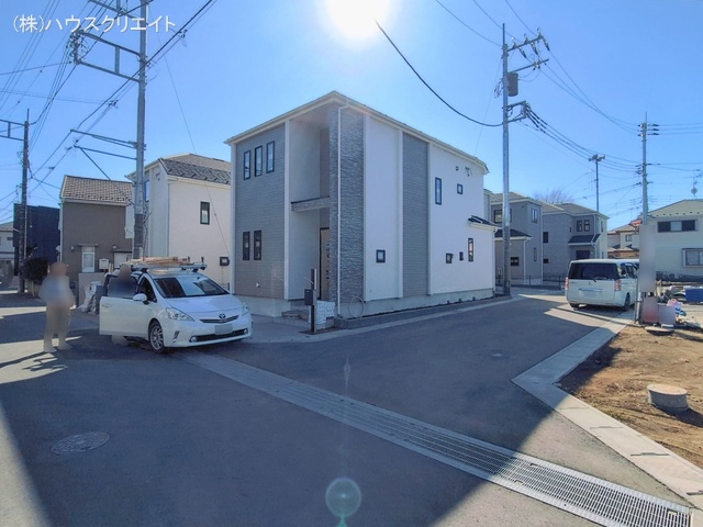 千葉県松戸市栗ケ沢の新築戸建て外構写真 2026年2月2日撮影