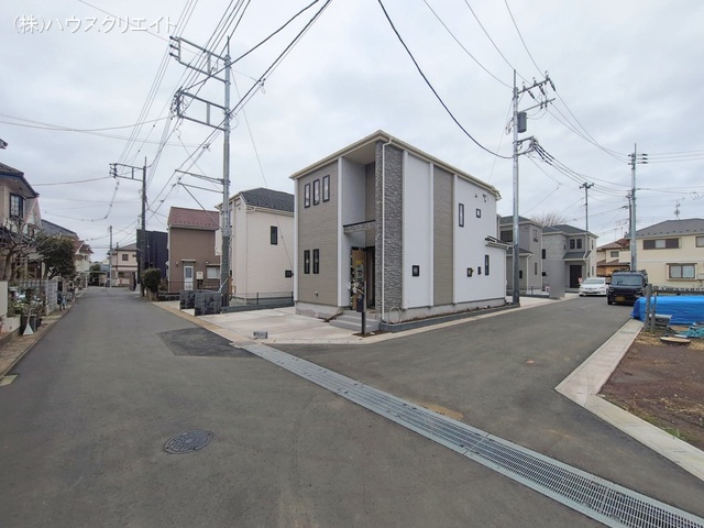 千葉県松戸市栗ケ沢の新築戸建て外構写真 2026年2月25日撮影