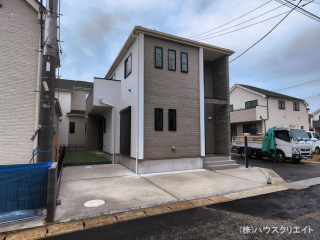 千葉県松戸市栗ケ沢の新築戸建て完成写真 2026年3月18日撮影