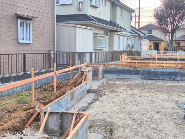 千葉県松戸市栗ケ沢の新築戸建て基礎写真 2025年10月28日撮影
