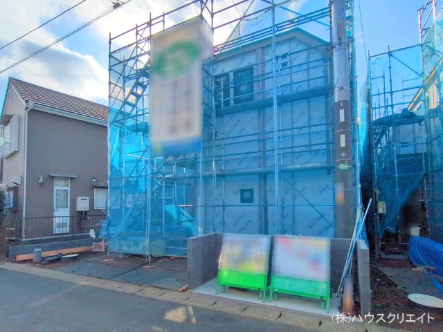 千葉県松戸市栗ケ沢の新築戸建てシート写真 2025年12月16日撮影