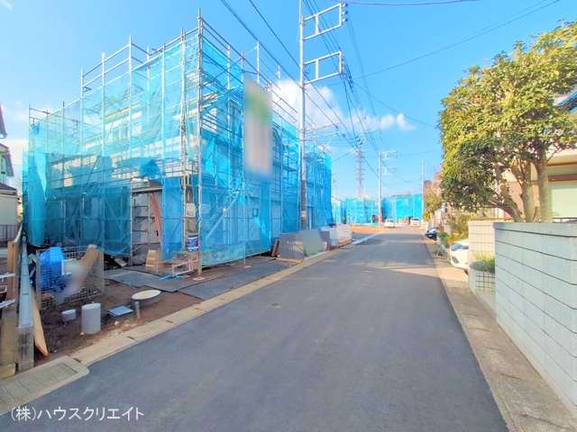 千葉県松戸市栗ケ沢の新築戸建てシート写真 2025年12月16日撮影