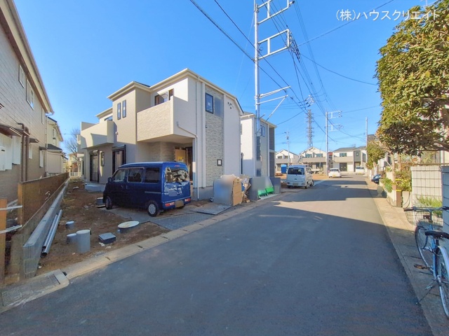 千葉県松戸市栗ケ沢の新築戸建て外構写真 2026年1月13日撮影
