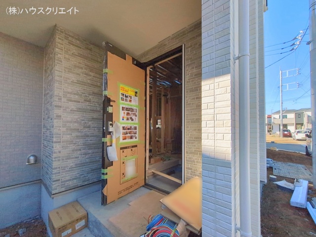千葉県松戸市栗ケ沢の新築戸建て外構写真 2026年1月13日撮影