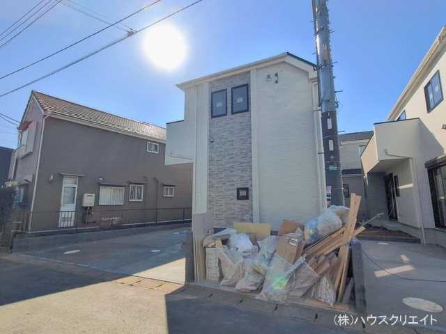 千葉県松戸市栗ケ沢の新築戸建て外構写真 2026年2月2日撮影