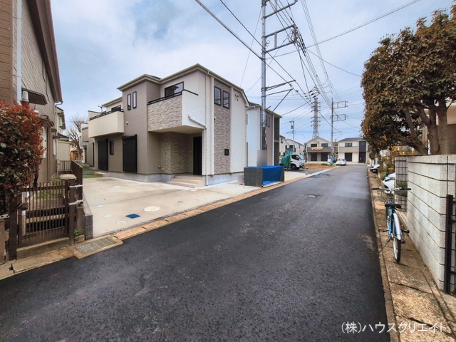 千葉県松戸市栗ケ沢の新築戸建て完成写真 2026年3月18日撮影