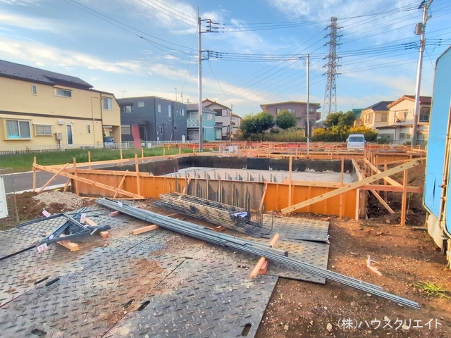千葉県松戸市栗ケ沢の新築戸建て基礎写真 2025年10月28日撮影