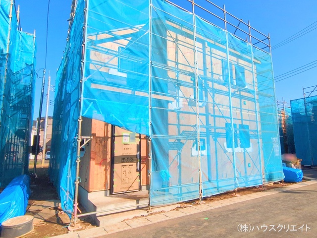 千葉県松戸市栗ケ沢の新築戸建て上棟写真 2025年11月25日撮影