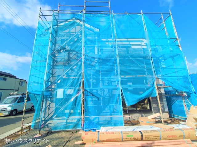 千葉県松戸市栗ケ沢の新築戸建てシート写真 2025年12月16日撮影