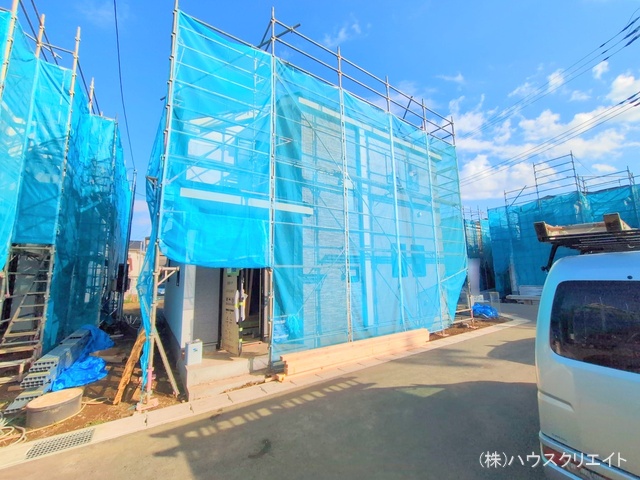 千葉県松戸市栗ケ沢の新築戸建てシート写真 2025年12月16日撮影