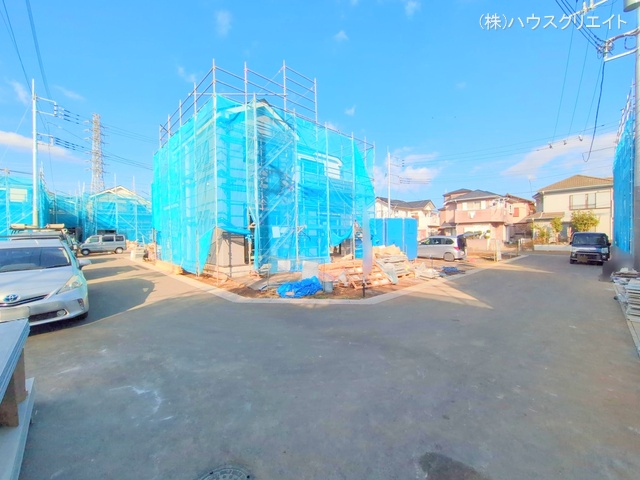 千葉県松戸市栗ケ沢の新築戸建てシート写真 2025年12月16日撮影