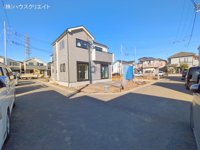 千葉県松戸市栗ケ沢の新築戸建て外構写真 2026年1月13日撮影