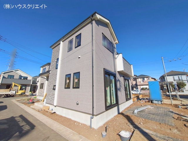 千葉県松戸市栗ケ沢の新築戸建て外構写真 2026年1月13日撮影