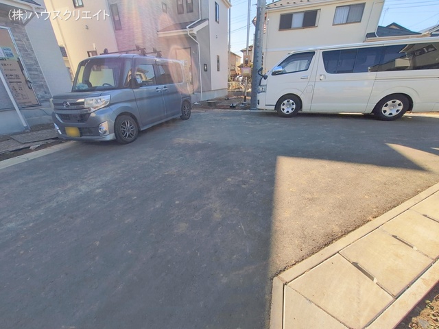 千葉県松戸市栗ケ沢の新築戸建て外構写真 2026年1月13日撮影