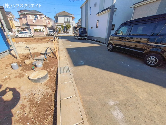 千葉県松戸市栗ケ沢の新築戸建て外構写真 2026年1月13日撮影
