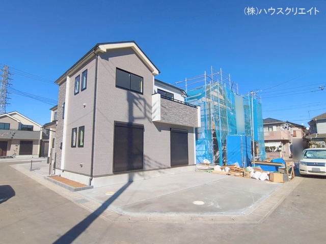 千葉県松戸市栗ケ沢の新築戸建て外構写真 2026年2月2日撮影