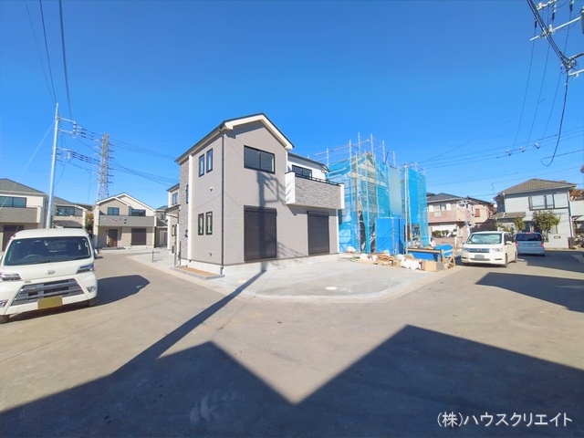 千葉県松戸市栗ケ沢の新築戸建て外構写真 2026年2月2日撮影