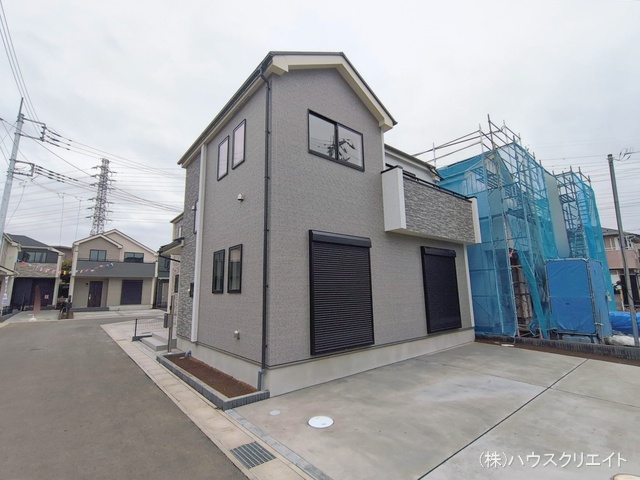 千葉県松戸市栗ケ沢の新築戸建て外構写真 2026年2月25日撮影