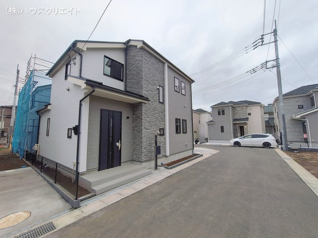 千葉県松戸市栗ケ沢の新築戸建て外構写真 2026年2月25日撮影
