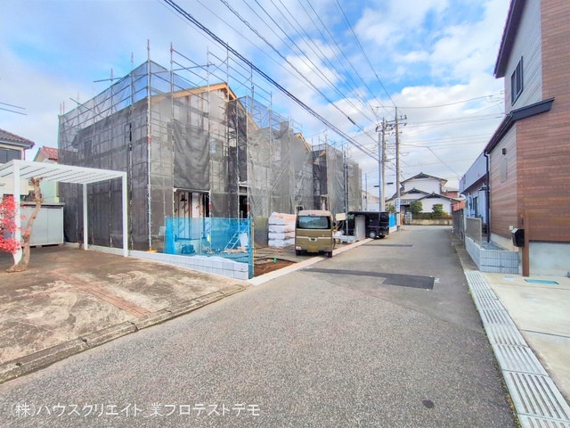 千葉県流山市こうのす台の新築戸建てシート写真 2025年12月22日撮影