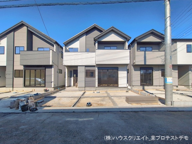 千葉県流山市こうのす台の新築戸建て外構写真 2026年2月3日撮影