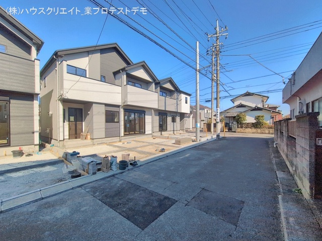 千葉県流山市こうのす台の新築戸建て外構写真 2026年2月3日撮影