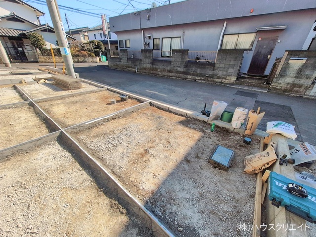 千葉県流山市こうのす台の新築戸建て外構写真 2026年2月3日撮影