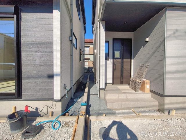 千葉県流山市こうのす台の新築戸建て外構写真 2026年2月3日撮影