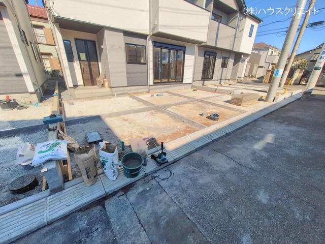 千葉県流山市こうのす台の新築戸建て外構写真 2026年2月3日撮影