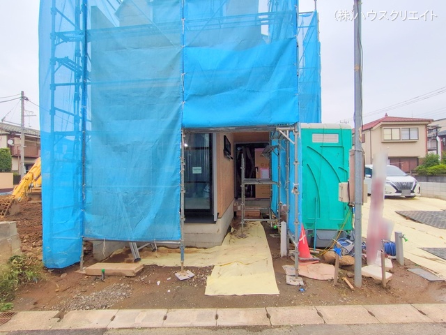 千葉県市川市香取1丁目の新築戸建て上棟写真 2025年11月12日撮影