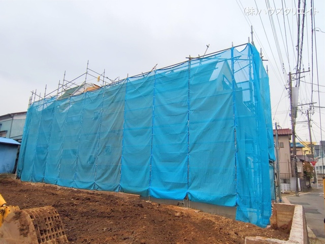 千葉県市川市香取1丁目の新築戸建て上棟写真 2025年11月12日撮影